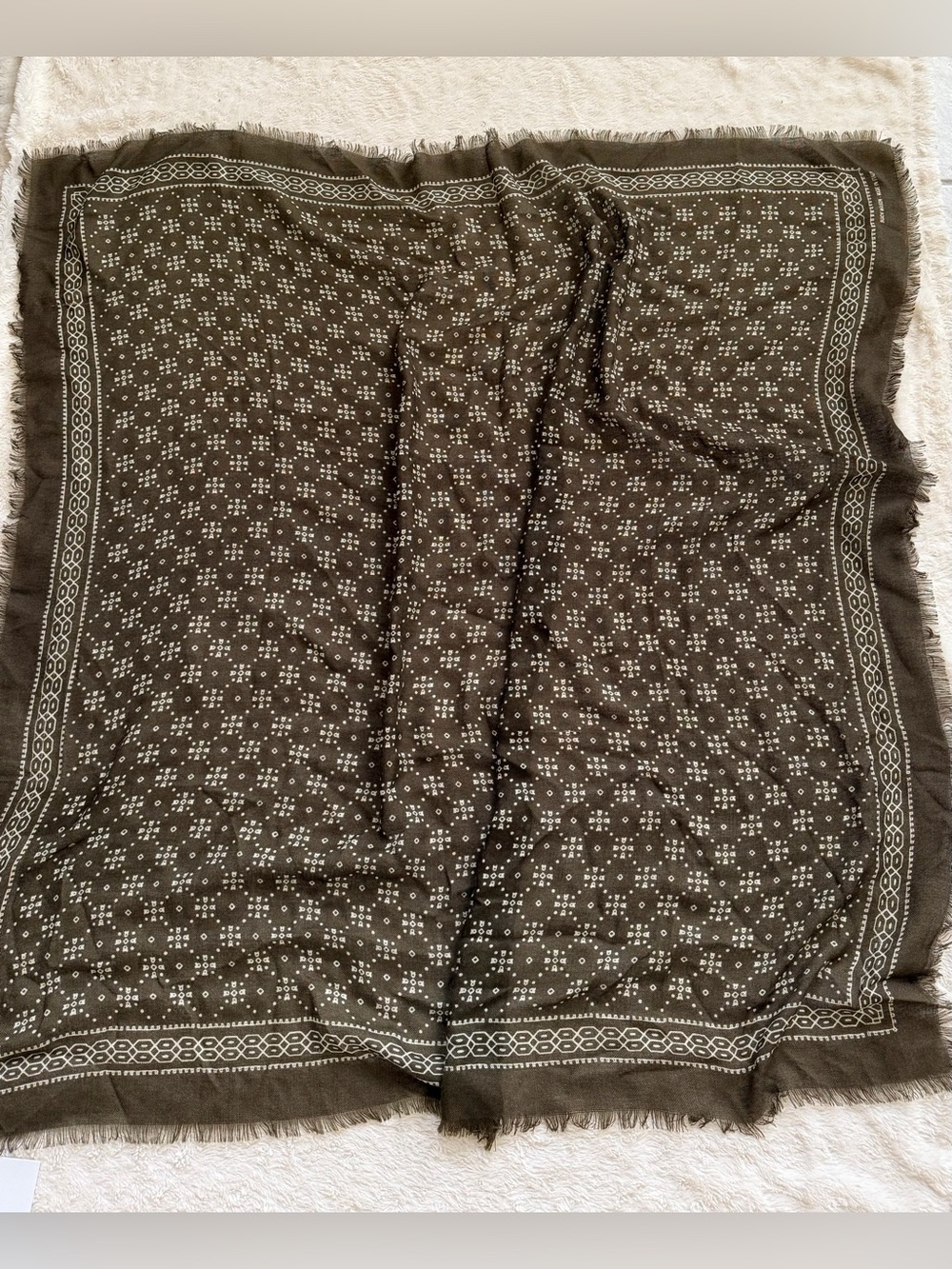 Buck Mason River Rock Cashmere Bandana Scarf NWT
